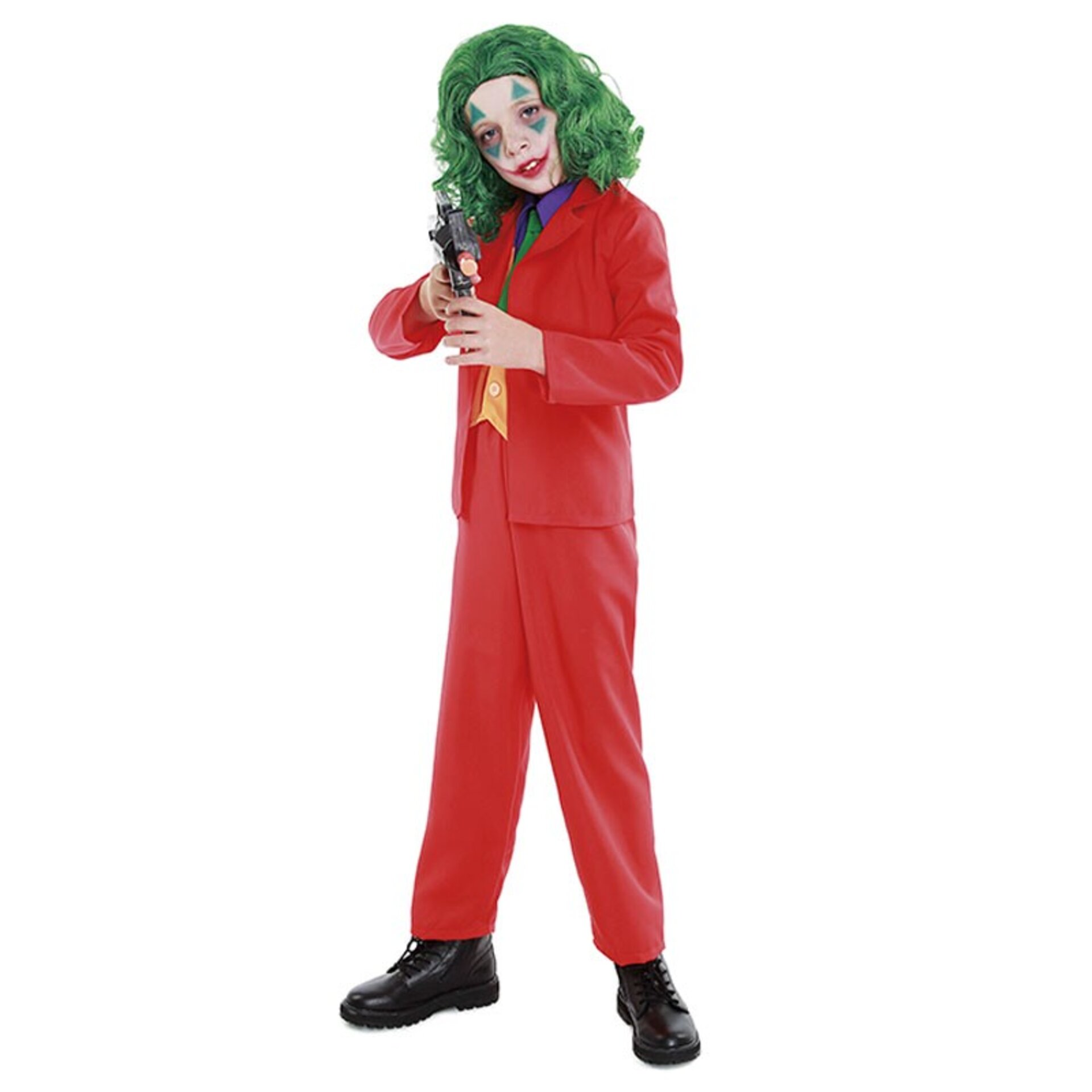 Disfraz payaso antihéroe niño incluye peluca - 2