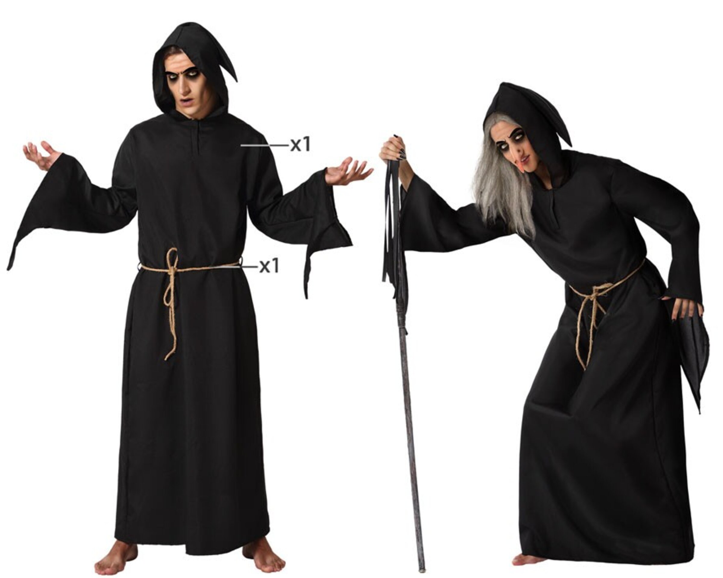 Disfraz de brujos hechiceros adultos - 1